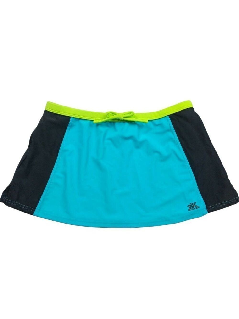 ZeroXposur Girls Swim Skirt Blue Black Size 10